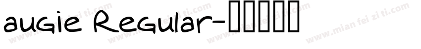 augie Regular字体转换